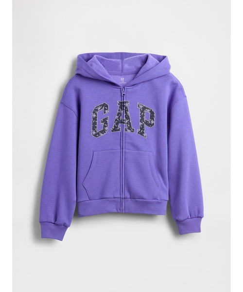 GAP(ギャップ)の「ヴィンテージソフト GAPロゴ ジップアップパーカー (キッズ)(パーカー・キッズ・オフホワイト/ブルー・110cm/120cm/130cm/140cm/150cm/160cm)」の4枚目の写真