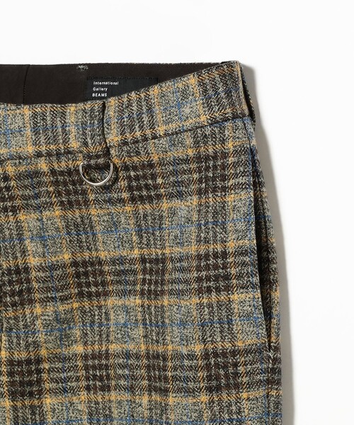 International Gallery BEAMS（インターナショナルギャラリービームス）の「スリム チェック ノープリーツ スラックス（その他パンツ・メンズ・その他・SMALL/MEDIUM）」の4枚目の写真
