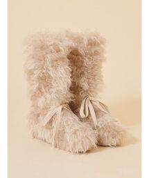 SNIDEL | レースアップファーブーツ(ブーツ)