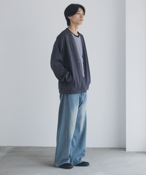 URBAN COLLECTION(アーバンコレクション)の「URBANCOLECTION ふくれジャガード カーディガン(カーディガン/ボレロ・メンズ・ブラック/モカ/チャコールグレー・XL/L/M/S)」の4枚目の写真