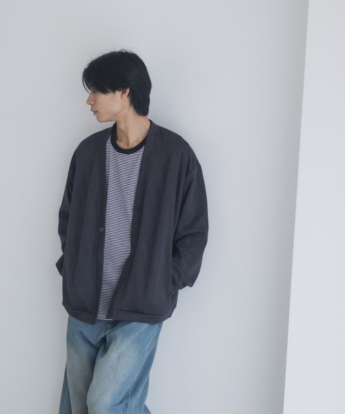 URBAN COLLECTION(アーバンコレクション)の「URBANCOLECTION ふくれジャガード カーディガン(カーディガン/ボレロ・メンズ・ブラック/モカ/チャコールグレー・XL/L/M/S)」の5枚目の写真