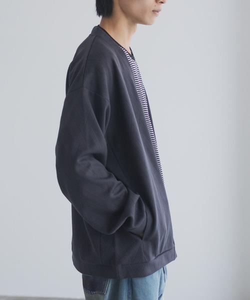 URBAN COLLECTION(アーバンコレクション)の「URBANCOLECTION ふくれジャガード カーディガン(カーディガン/ボレロ・メンズ・ブラック/モカ/チャコールグレー・XL/L/M/S)」の8枚目の写真