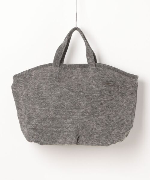 EARTH MADE(アースメイド)の「COTTON LINEN WASH MIX TOTE / M(トートバッグ・レディース・ブラック/ダークグリーン・FREE)」の3枚目の写真