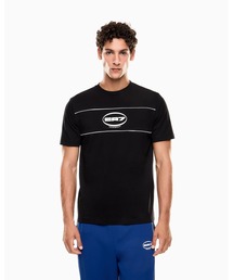 【エンポリオ アルマーニ EA7】Logo Series クルーネックTシャツ コットン混紡ジャージー