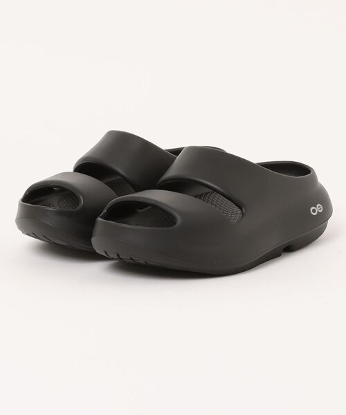 OOFOS ブラック スライドサンダル　Ooyea OOFOS ウーフォス ウーヤー サンダル OOyea BLACK ( ブラック 黒