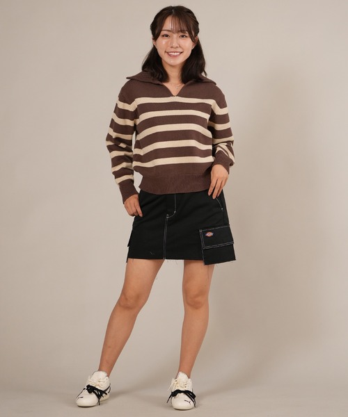 RIKA ボーダーニット セール】RIKKA FEMME/リッカファム ボーダーニット セーター RF25FW21