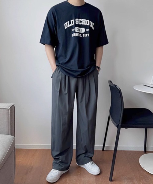 CERCA（チェルカ）の「【NOWLE】オールドスクール カレッジ ロゴプリント 半袖 Tシャツ（Tシャツ/カットソー・メンズ・ネイビー・MEDIUM）」の5枚目の写真