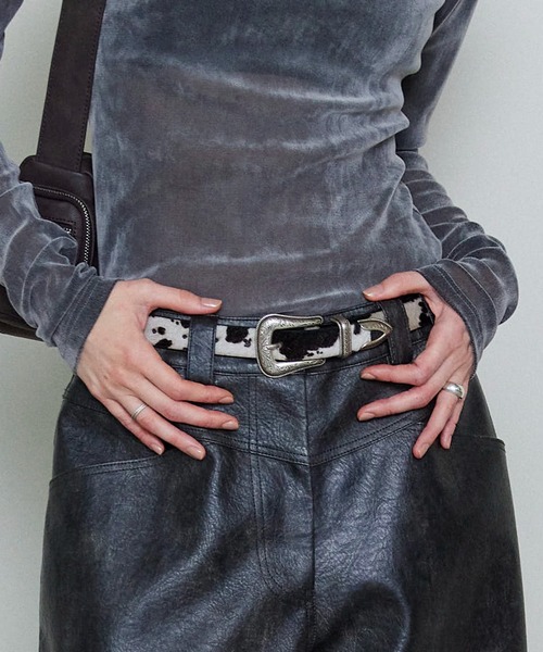 MAISON SPECIAL(メゾンスペシャル)の「ベルト【Wranglerコラボ】(ベルト・レディース・ブラック・FREE)」の1枚目の写真