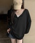 SHEPP（シープ）の「【お気に入り数１万人突破！】ルーズ シアーヘンリーネックロンT【日焼け/冷房対策】（Tシャツ/カットソー・M）」