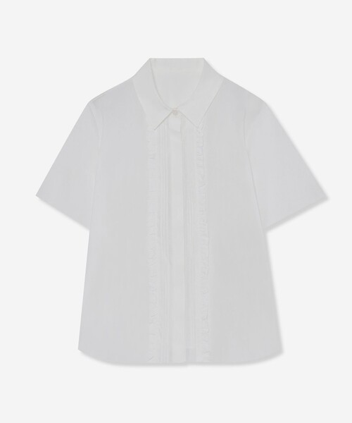 MACKINTOSH LONDON(マッキントッシュ ロンドン)の「コットンナイロンストレッチシャツ(シャツ/ブラウス・レディース・ピンク/オフホワイト/ブルー・38/40)」の1枚目の写真