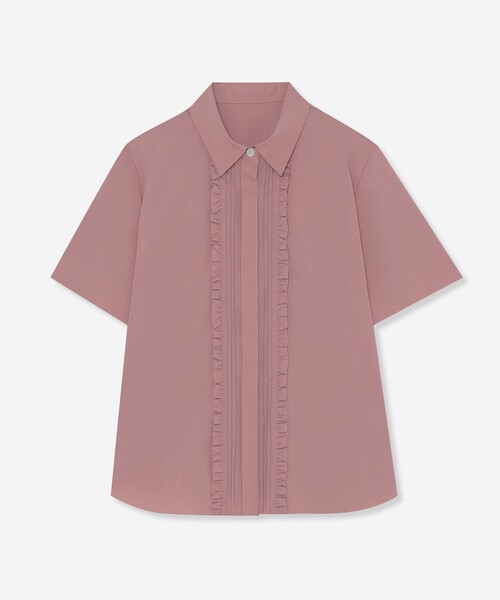MACKINTOSH LONDON(マッキントッシュ ロンドン)の「コットンナイロンストレッチシャツ(シャツ/ブラウス・レディース・ピンク/オフホワイト/ブルー・38/40)」の3枚目の写真