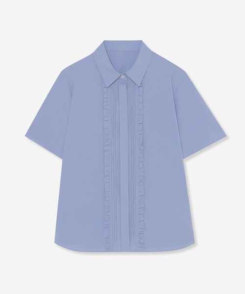 MACKINTOSH LONDON(マッキントッシュ ロンドン)の「コットンナイロンストレッチシャツ(シャツ/ブラウス・レディース・ピンク/オフホワイト/ブルー・38/40)」の2枚目の写真