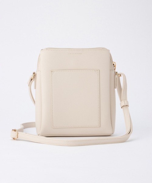 Honeys（ハニーズ）の「軽量両あおりミニバッグ（ショルダーバッグ・レディース・ライトベージュ/ブラック/レッド/アイボリー/グレイッシュベージュ/シルバー・FREE）」の13枚目の写真