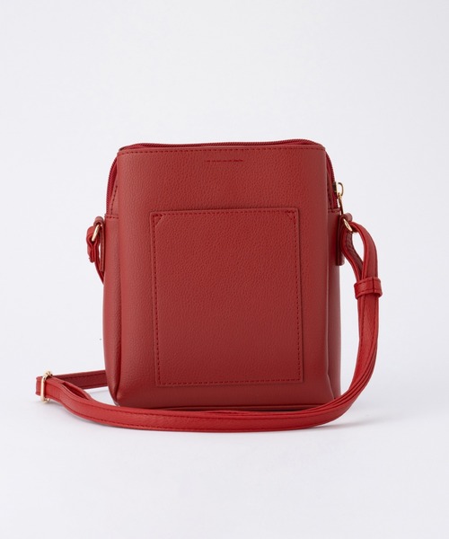 Honeys（ハニーズ）の「軽量両あおりミニバッグ（ショルダーバッグ・レディース・ライトベージュ/ブラック/レッド/アイボリー/グレイッシュベージュ/シルバー・FREE）」の19枚目の写真