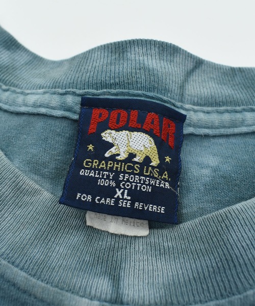 VINTAGE(ヴィンテージ)の「【USED】90’s POLAR “Bear” アニマル Tシャツ(Tシャツ/カットソー・メンズ・ブルー・X-LARGE)」の4枚目の写真