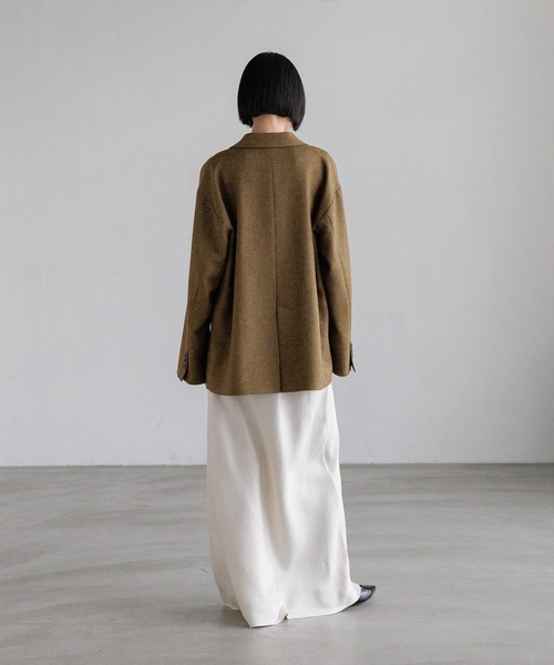 LOWRYS FARM（ローリーズファーム）の「ラナテックダブルジャケット　455400（テーラードジャケット・レディース・チャコールグレー/ベージュ/ブラウン/グレー・FREE）」の13枚目の写真