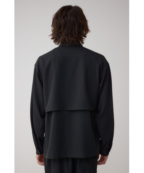 AZUL by moussy（アズールバイマウジー）の「C/Tトロミアシンメトリー長袖シャツ（シャツ/ブラウス・メンズ・グレー/ブラウン/ブラック・LARGE/MEDIUM）」の9枚目の写真