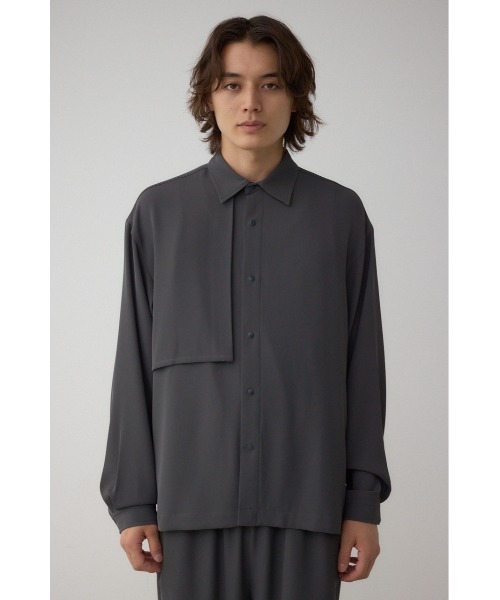 AZUL by moussy（アズールバイマウジー）の「C/Tトロミアシンメトリー長袖シャツ（シャツ/ブラウス・メンズ・グレー/ブラウン/ブラック・LARGE/MEDIUM）」の19枚目の写真