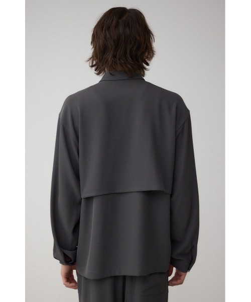 AZUL by moussy（アズールバイマウジー）の「C/Tトロミアシンメトリー長袖シャツ（シャツ/ブラウス・メンズ・グレー/ブラウン/ブラック・LARGE/MEDIUM）」の21枚目の写真
