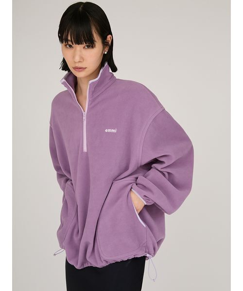 emmi/ エミ　トップス／スウェット eco フリースハーフジッププルオーバー eco フリースハーフジッププルオーバー(スウェット/パーカー