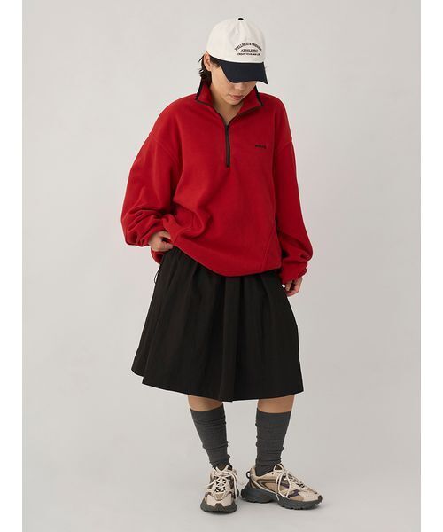 eco フリースハーフジッププルオーバー（スウェット）｜emmi（エミ）の