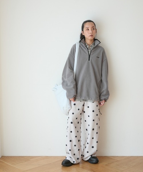 emmi/ エミ　トップス／スウェット eco フリースハーフジッププルオーバー eco フリースハーフジッププルオーバー(スウェット/パーカー