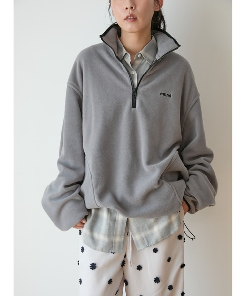 eco フリースハーフジッププルオーバー（スウェット）｜emmi（エミ）の