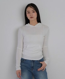 Geeong（ジーオン）の「タイト フーディートップス 長袖（その他トップス）」