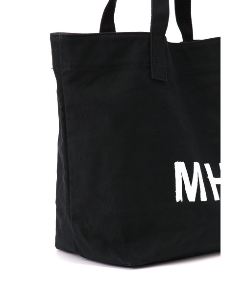 MHL.(エムエイチエル)の「HEAVY COTTON CANVAS(トートバッグ・レディース・ブラック・FREE)」の4枚目の写真
