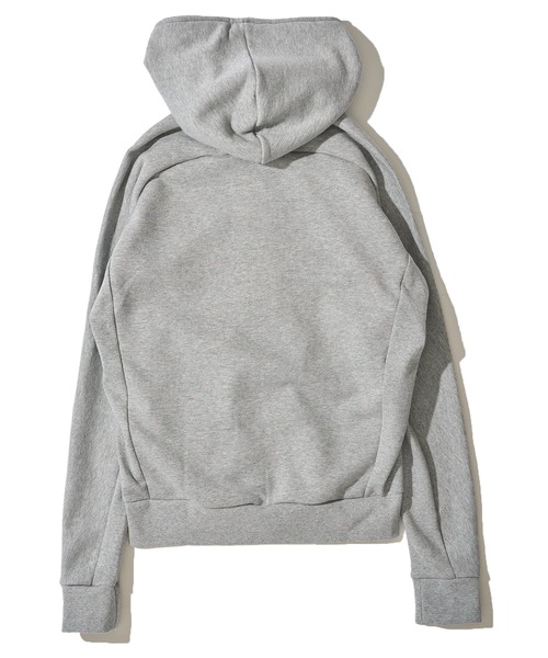 1PIU1UGUALE3 RELAX】パイピングロゴワイドスピンドルパーカー