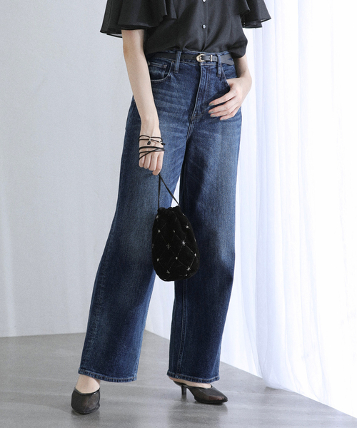 La TOTALITE(ラトータリテ)の「【洗える】Healthy denim/ヘルシーデニム Pink Pepper(デニムパンツ・レディース・サックスブルー/ブルー・21/22/23/24/25)」の2枚目の写真