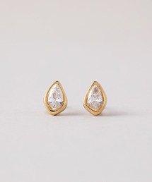 ◆金属アレルギー対応◆◆made in japan◆【高品質ポスト】ニュアンスドロップ　ジルコニアセラミックポストピアス