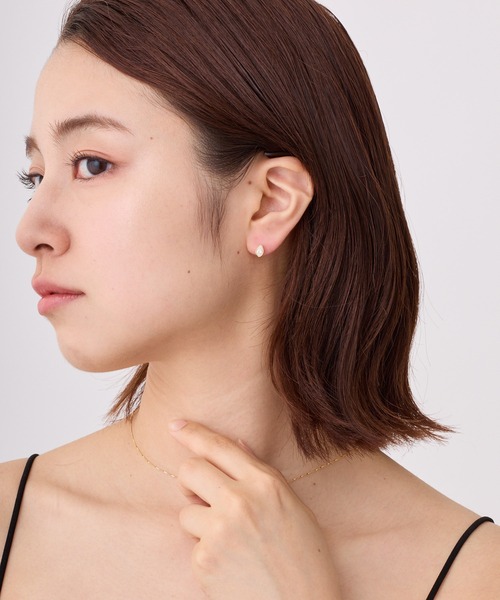 CALIN STANDARD(カリンスタンダード)の「◆金属アレルギー対応◆◆made in japan◆【高品質ポスト】ニュアンスドロップ ジルコニアセラミックポストピアス(ピアス(両耳用)・レディース・ゴールド/ピンクゴールド/シルバー・FREE)」の6枚目の写真