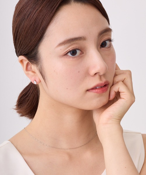 CALIN STANDARD(カリンスタンダード)の「◆金属アレルギー対応◆◆made in japan◆【高品質ポスト】ニュアンスドロップ ジルコニアセラミックポストピアス(ピアス(両耳用)・レディース・ゴールド/ピンクゴールド/シルバー・FREE)」の10枚目の写真