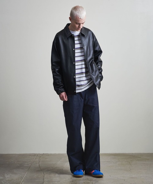 info. BEAUTY&YOUTH（インフォビューティアンドユース）の「【マルチサイズ】 バックサテン バギー ベイカー パンツ（その他パンツ・メンズ・ブラウン/ベージュ/モカ/ブラック/ブラック系その他2/ネイビー/オリーブ/ブルー系その他・マルチサイズ）」の13枚目の写真