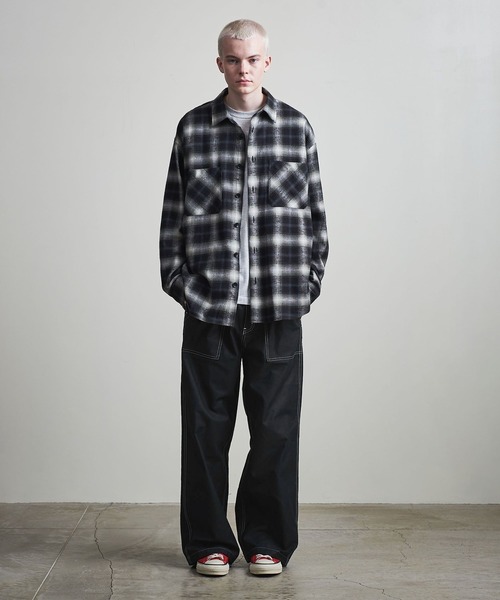 info. BEAUTY&YOUTH（インフォビューティアンドユース）の「【マルチサイズ】 バックサテン バギー ベイカー パンツ（その他パンツ・メンズ・ブラウン/ベージュ/モカ/ブラック/ブラック系その他2/ネイビー/オリーブ/ブルー系その他・マルチサイズ）」の19枚目の写真