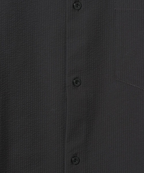 GLOBAL WORK（グローバルワーク）の「シアサッカーシャツ/589875（シャツ/ブラウス・メンズ・チャコールグレー/ブラック/ネイビー・S/M/L/XL）」の6枚目の写真