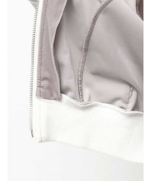 EATME（イートミー）の「【SETUP着用可】バイカラーベロアブルゾン（ブルゾン・レディース・ピンク/グレー/ブラック・FREE）」の15枚目の写真