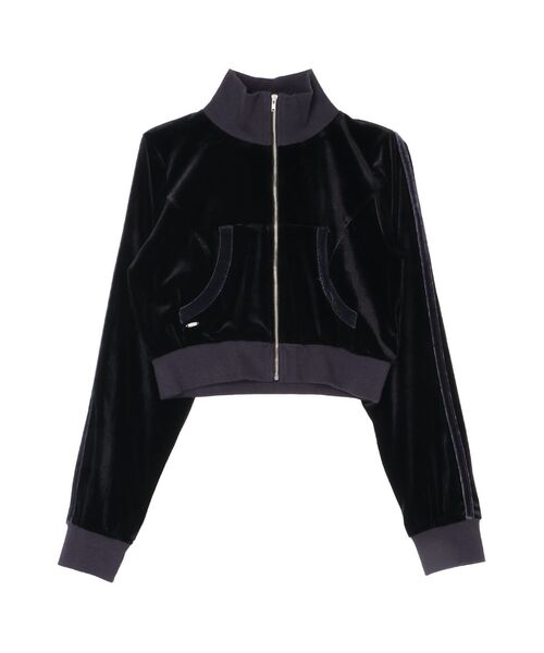 EATME（イートミー）の「【SETUP着用可】バイカラーベロアブルゾン（ブルゾン・レディース・ピンク/グレー/ブラック・FREE）」の8枚目の写真