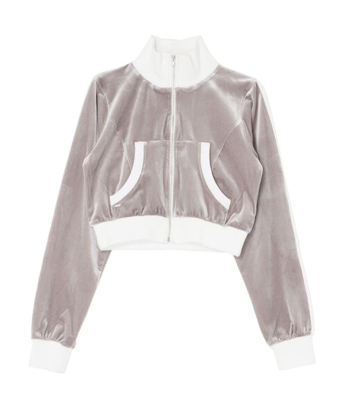 EATME（イートミー）の「【SETUP着用可】バイカラーベロアブルゾン（ブルゾン・レディース・ピンク/グレー/ブラック・FREE）」の6枚目の写真