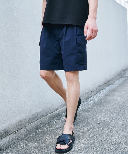 STUDIOUS(ステュディオス)の「【STUDIOUS】エクストラクールカーゴショートパンツ(その他パンツ・メンズ・ネイビー/ブラック/ダークグレー・1/2/3)」の1枚目の写真
