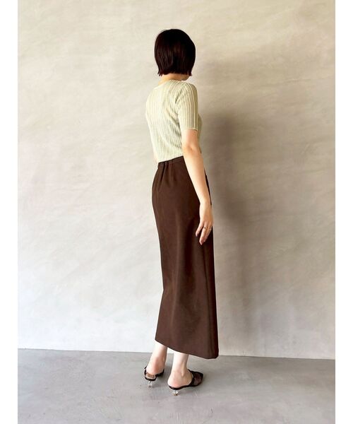 LAGUNAMOON（ラグナムーン）の「シアーニットショートスリーブカーデ（カーディガン/ボレロ・レディース・ミント/アイボリー/チャコールグレー・FREE）」の21枚目の写真