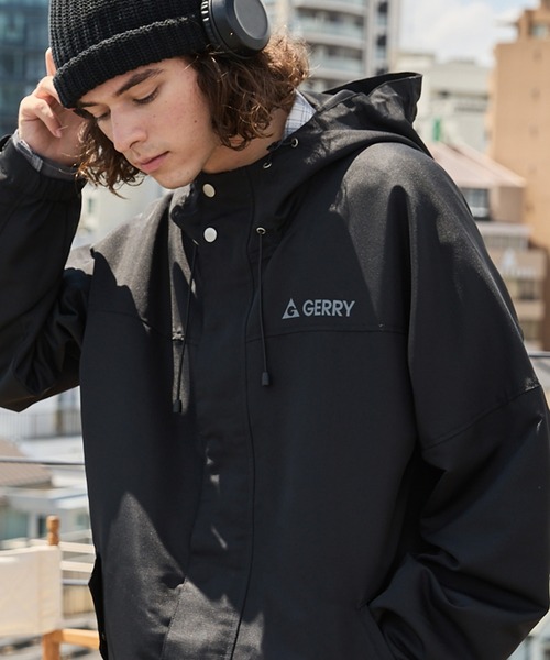 GERRY×ADAM ET ROPE ジェリー 別注 マウンテンパーカー セール】GERRY / ジェリー 別注 <撥水>ラバーロゴ オーバー