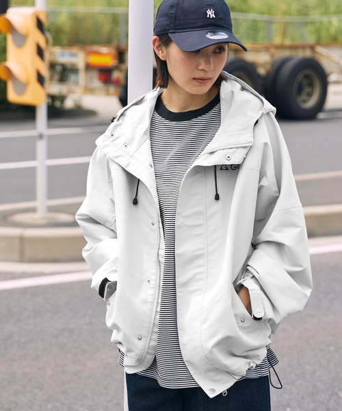 GERRY×ADAM ET ROPE ジェリー 別注 マウンテンパーカー セール】GERRY / ジェリー 別注 <撥水>ラバーロゴ オーバー