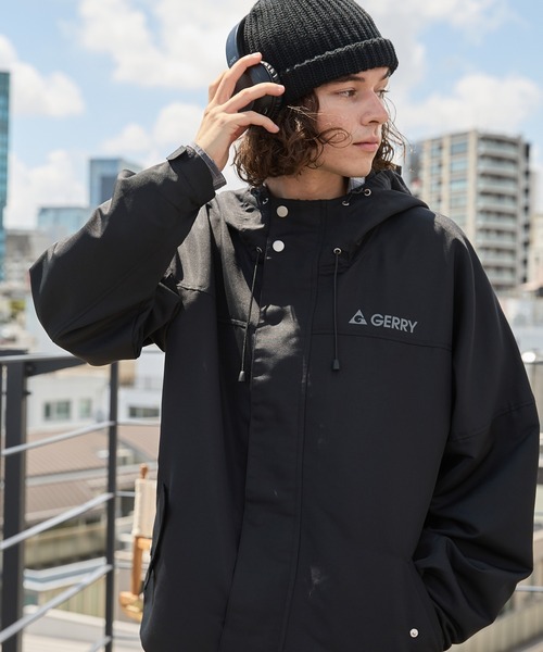 GERRY(ジェリー)の「GERRY / ジェリー 別注 <撥水>ラバーロゴ オーバーサイズマウンテンパーカー【BARK MANHATTAN】(マウンテンパーカー・メンズ・ブラック/ブラック系/ライトグレー/ブラウン系・L/M)」の13枚目の写真