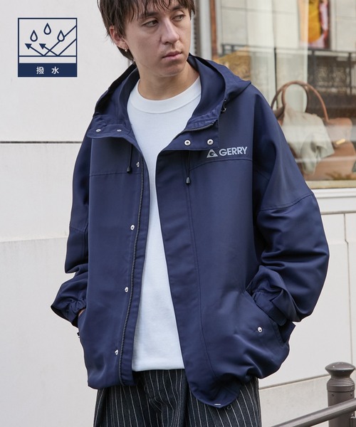GERRY(ジェリー)の「GERRY / ジェリー 別注 <撥水>ラバーロゴ オーバーサイズマウンテンパーカー【BARK MANHATTAN】(マウンテンパーカー・メンズ・ブラック/ブラック系/ライトグレー/ブラウン系/カーキ/ダークネイビー・L/M)」の13枚目の写真