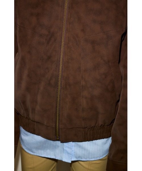 THROW by SLY（スローバイスライ）の「THROW F/SUEDE SWINGTOP BZ フェイクスウェード スウィング トップ ブルゾン 秋服 冬服（ブルゾン・レディース・ブラウン・FREE）」の10枚目の写真