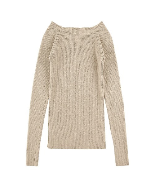 ALEXIA STAM（アリシアスタン）の「Shoulder Button Knit Top/肩ボタンリブニットトップ（ニット/セーター・レディース・グレー/ベージュ/バーガンディー・FREE）」の17枚目の写真