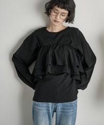 THE YOn | フリルビスチェセットリブロンT(Tシャツ/カットソー)