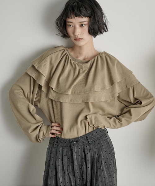 セール】フリルビスチェセットリブロンT（Tシャツ/カットソー）｜THE